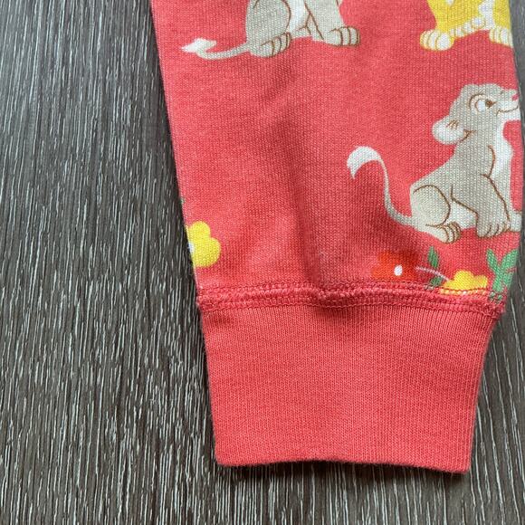 Hanna Andersson‎ Orange Lion King Long John PJ Pajama Set Size 90 (3T) - Picture 5 of 8